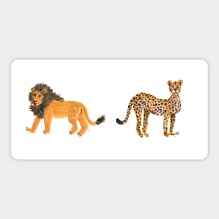 Lion and Cheetah Sticker